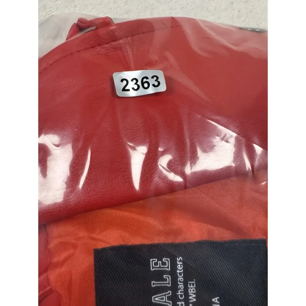 Riverdale South Side Serpents Faux Leather Moto Jacket Women’s Small Red